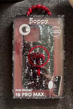 Xo Poppy iPhone 16 Pro Max Skeleton Case